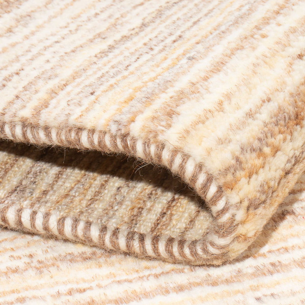 Gabbeh-matta - persisk - 102 x 62 cm - ljusbeige