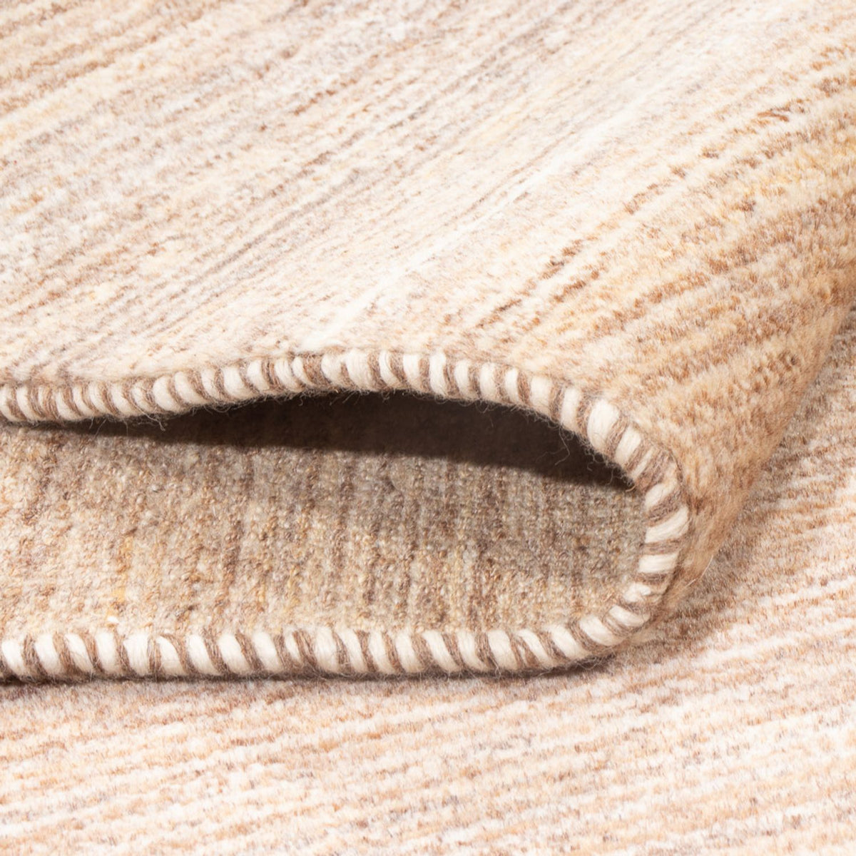 Gabbeh-matta - persisk - 152 x 100 cm - mörk beige