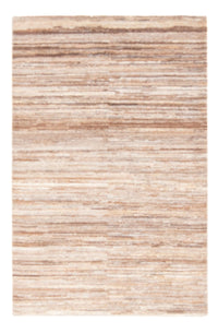 Gabbeh-matta - persisk - 145 x 98 cm - mörk beige