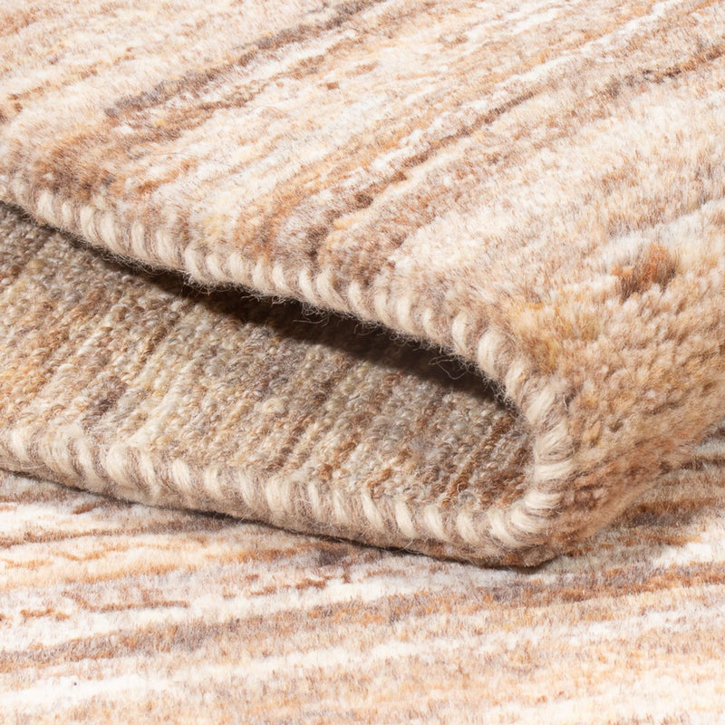 Gabbeh-matta - persisk - 145 x 98 cm - mörk beige