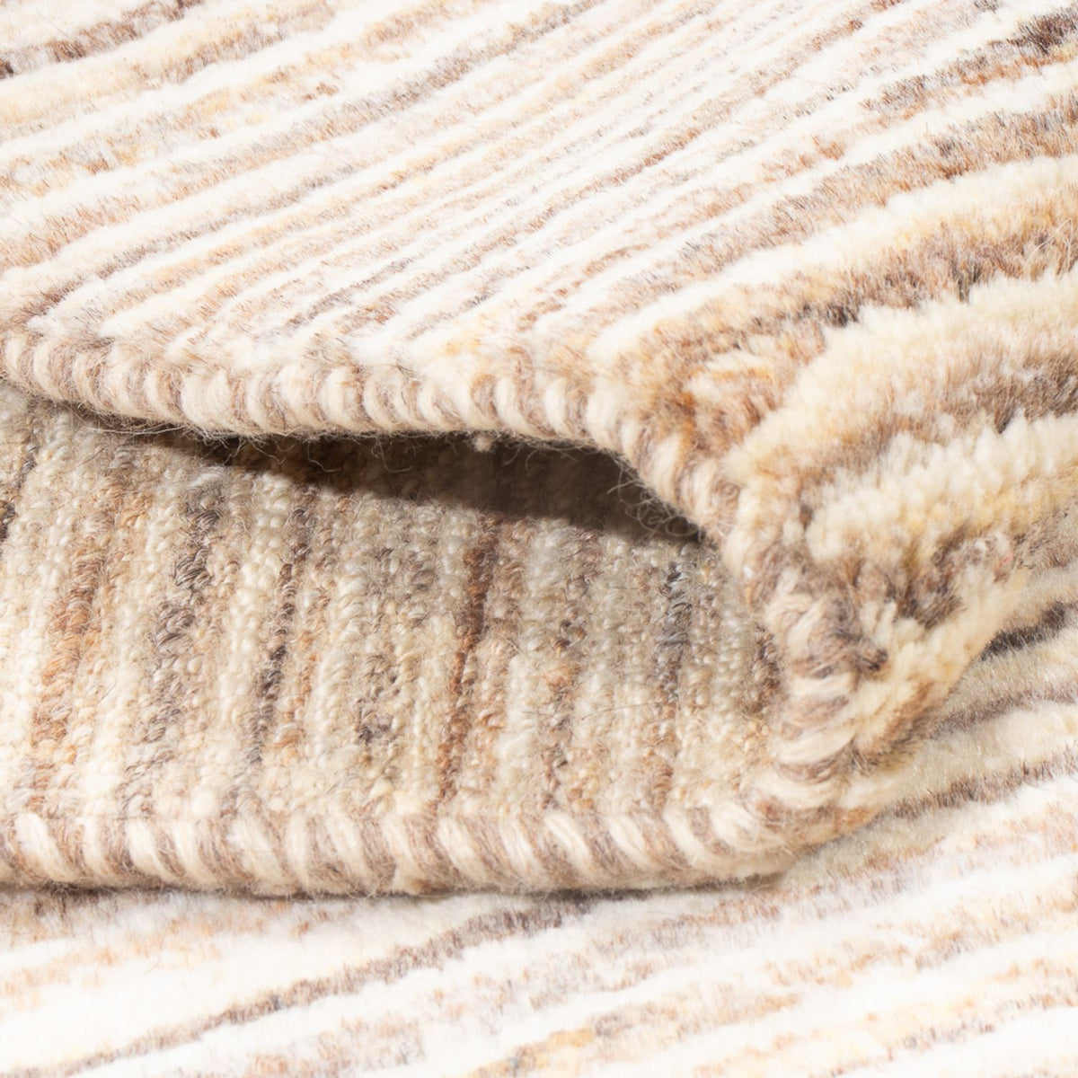 Gabbeh-matta - persisk - 149 x 97 cm - mörk beige