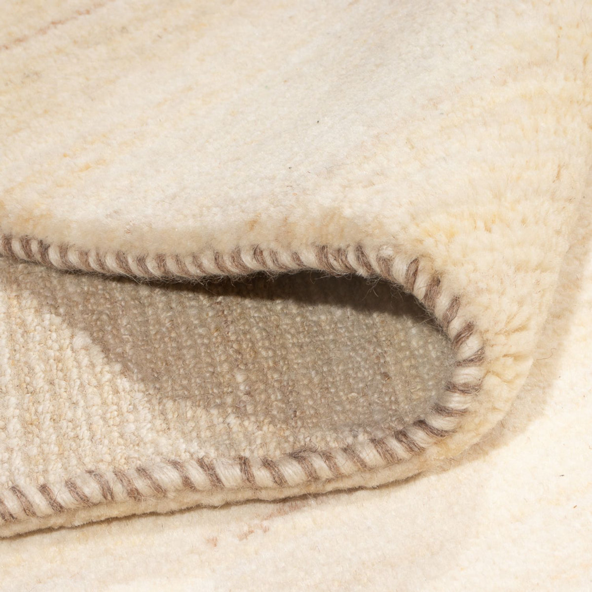 Gabbeh-matta - persisk - 248 x 174 cm - ljusbeige