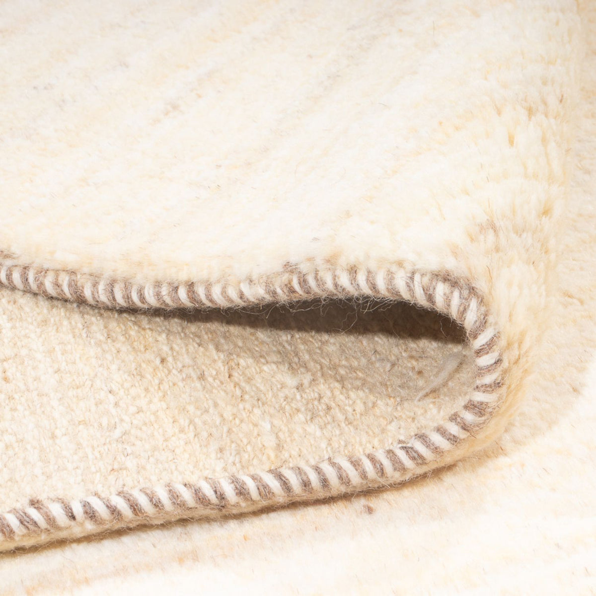 Gabbeh-matta - persisk - 200 x 147 cm - ljusbeige