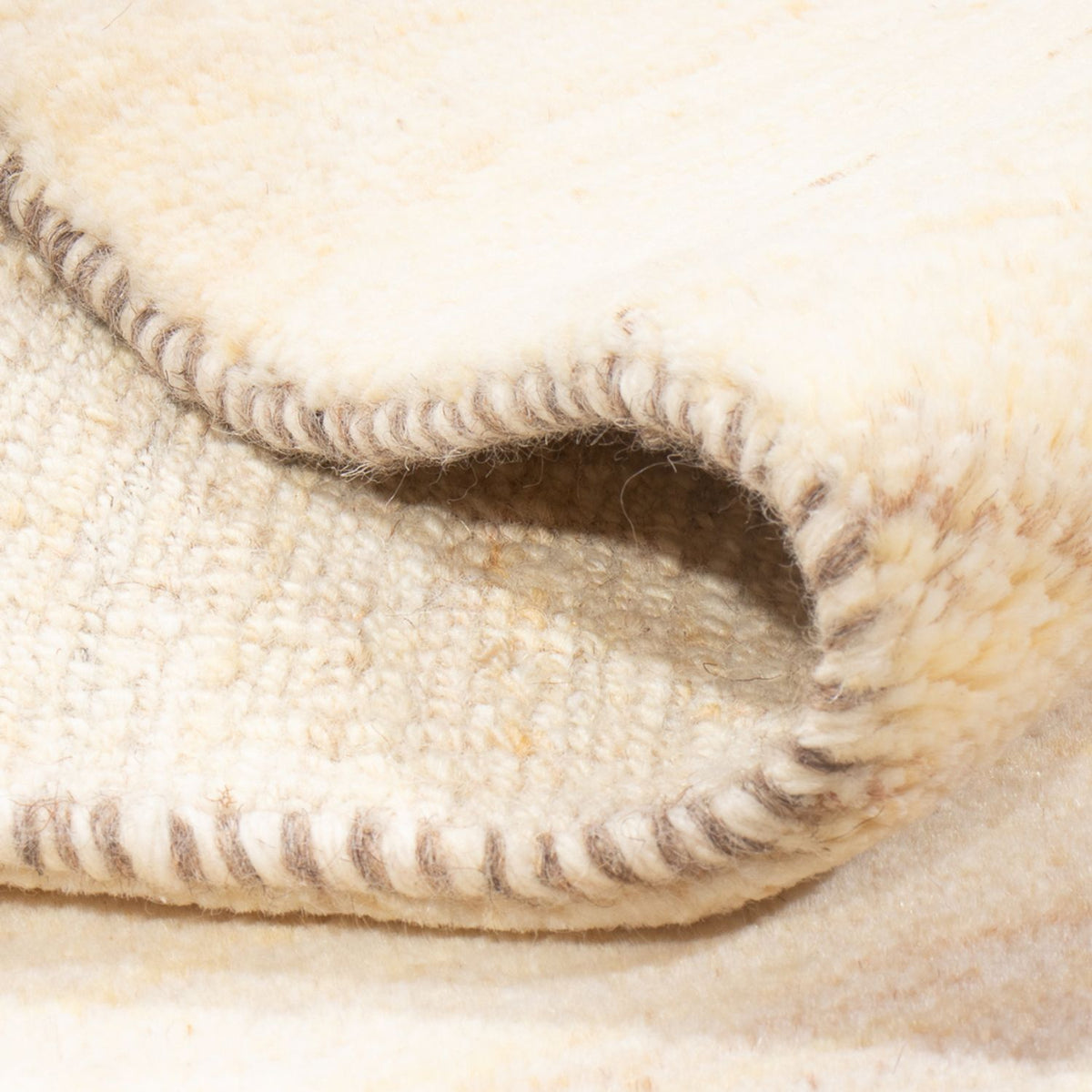 Gabbeh-matta - persisk - 101 x 61 cm - grädde