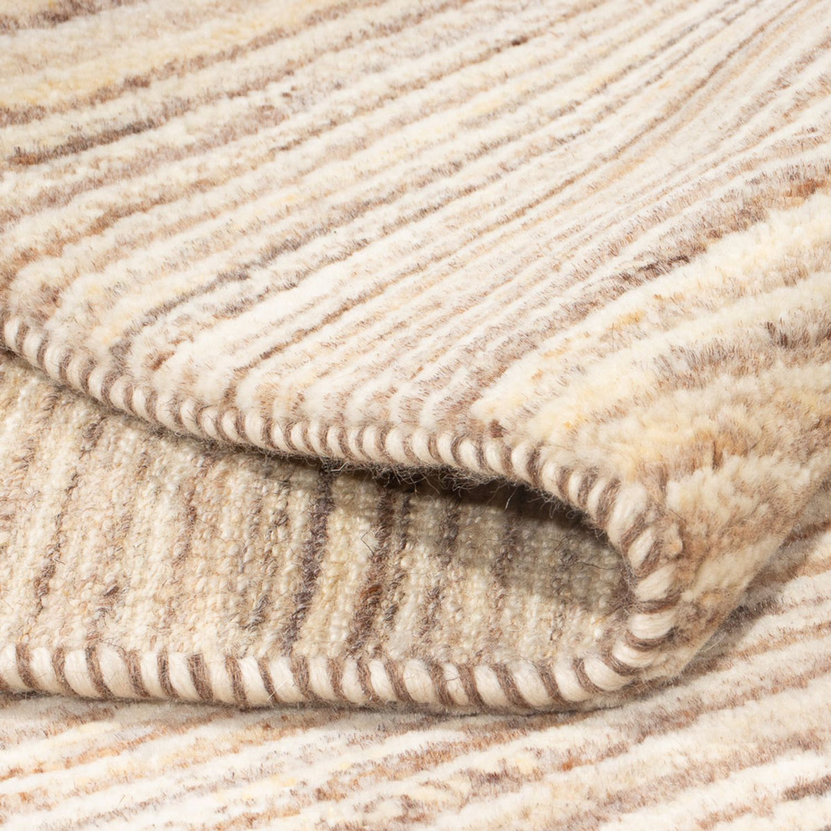 Gabbeh-matta - persisk - 244 x 172 cm - ljusbeige