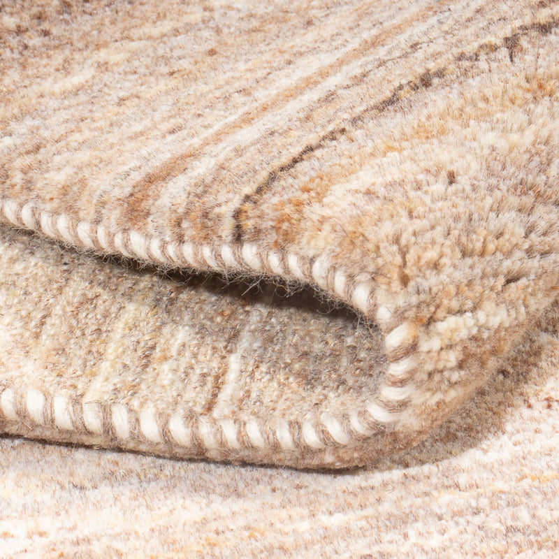 Gabbeh-matta - persisk - 184 x 148 cm - mörk beige