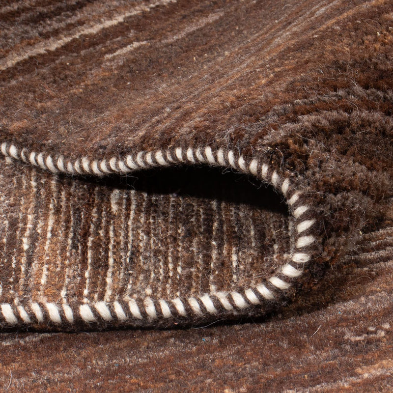 Gabbeh-matta - persisk - 192 x 158 cm - mörkbrun