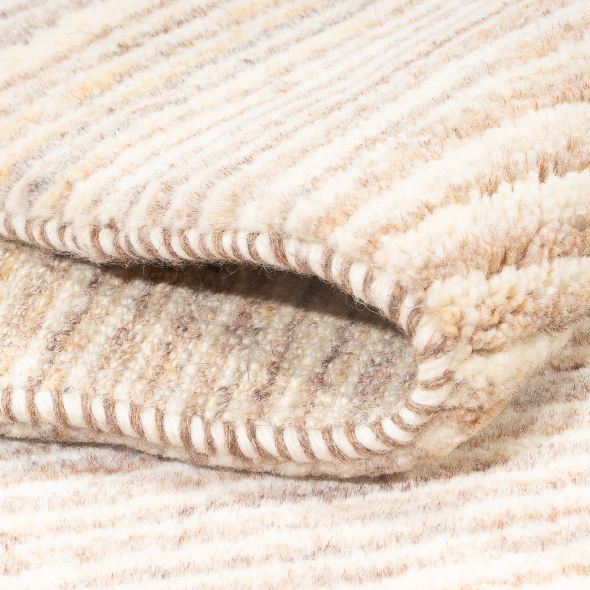 Gabbeh-matta - persisk kvadrat  - 157 x 140 cm - beige