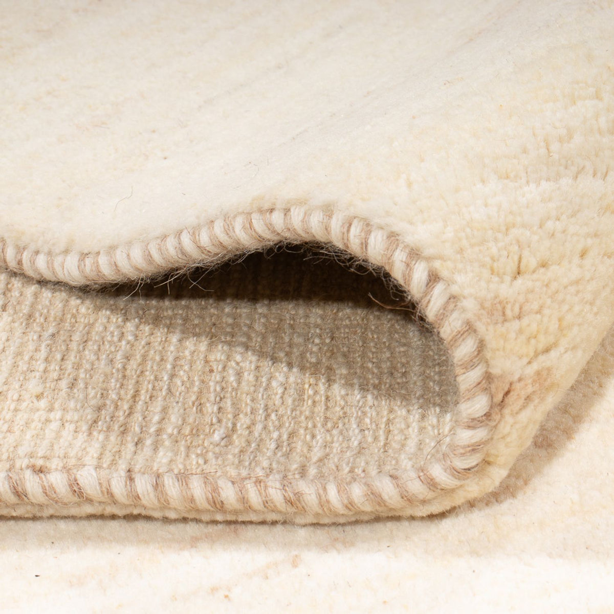 Gabbeh-matta - persisk - 234 x 171 cm - naturvit