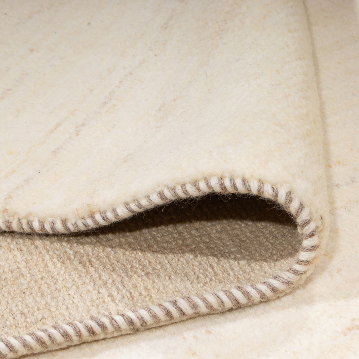 Gabbeh-matta - persisk - 260 x 167 cm - naturvit