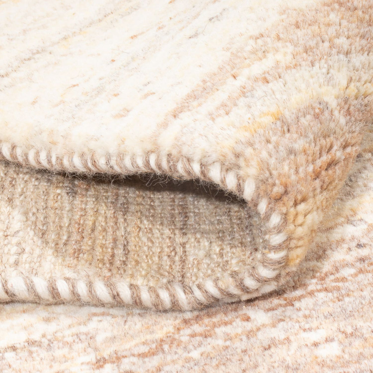 Runner Gabbeh-matta - persisk - 340 x 78 cm - natur