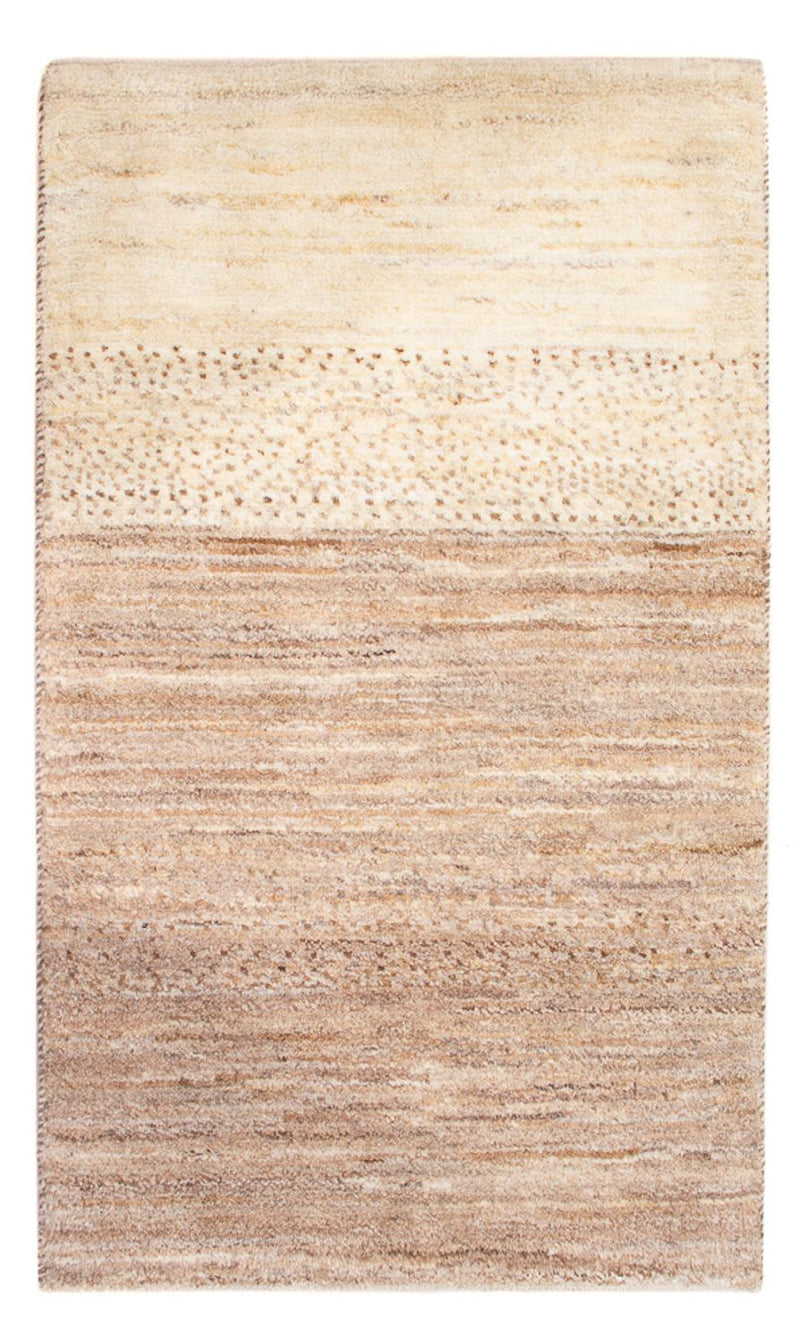 Gabbeh-matta - persisk - 97 x 59 cm - ljusbeige