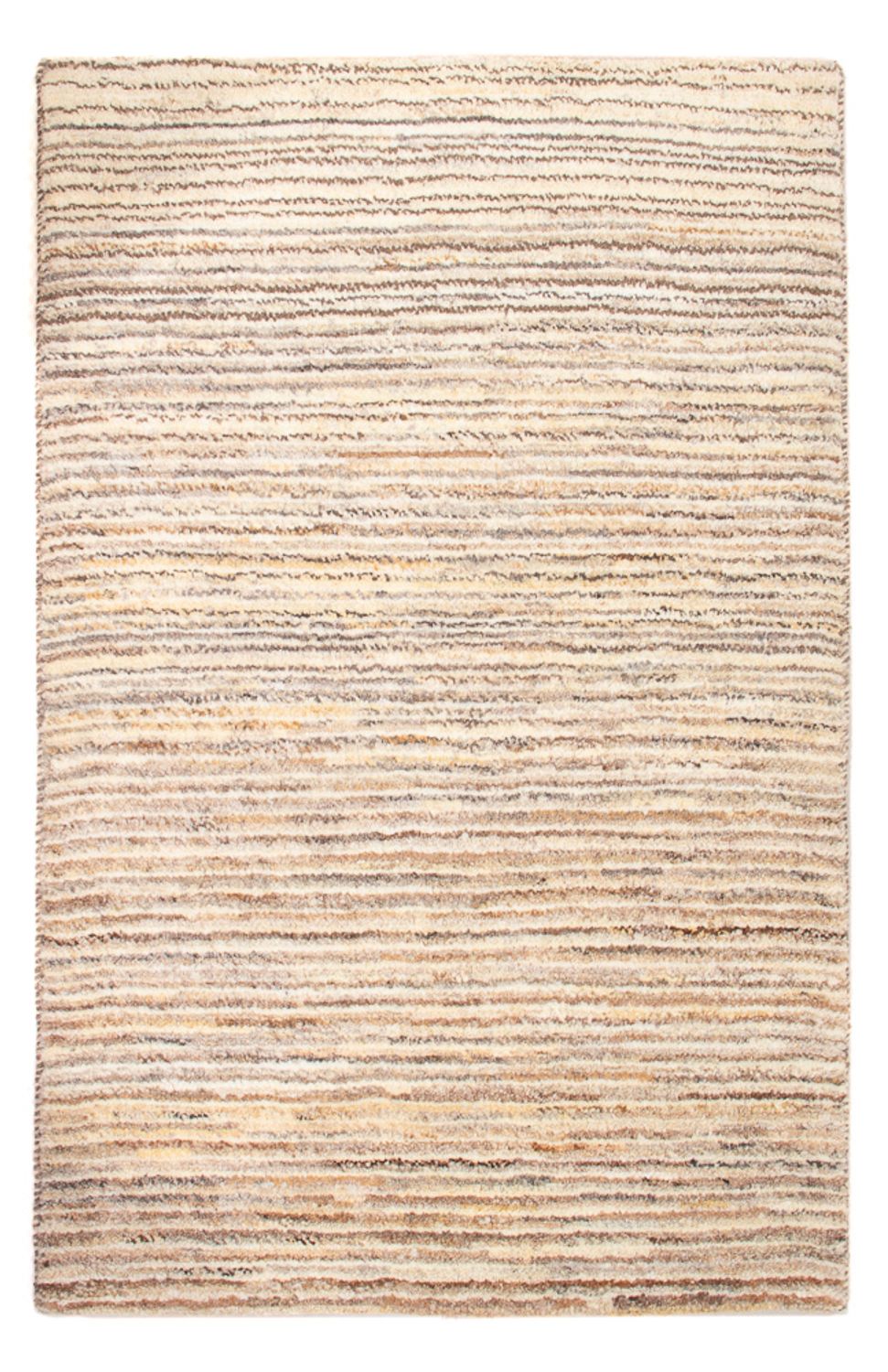 Gabbeh-matta - persisk - 93 x 62 cm - ljusbeige