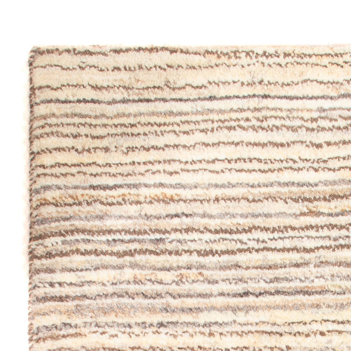 Gabbeh-matta - persisk - 93 x 62 cm - ljusbeige