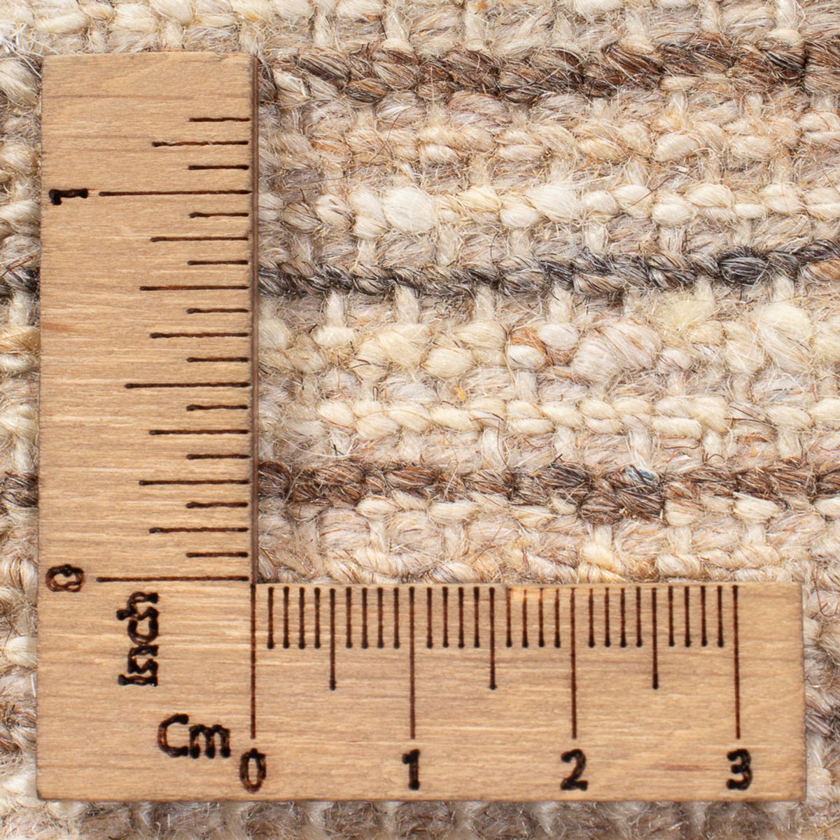 Gabbeh-matta - persisk - 93 x 62 cm - ljusbeige