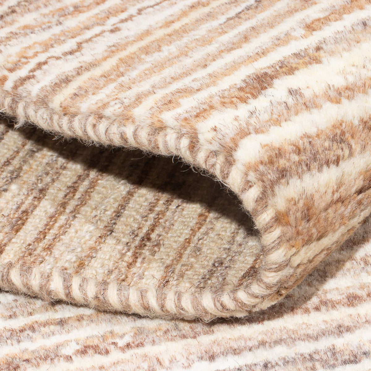 Gabbeh-matta - persisk - 92 x 57 cm - ljusbeige