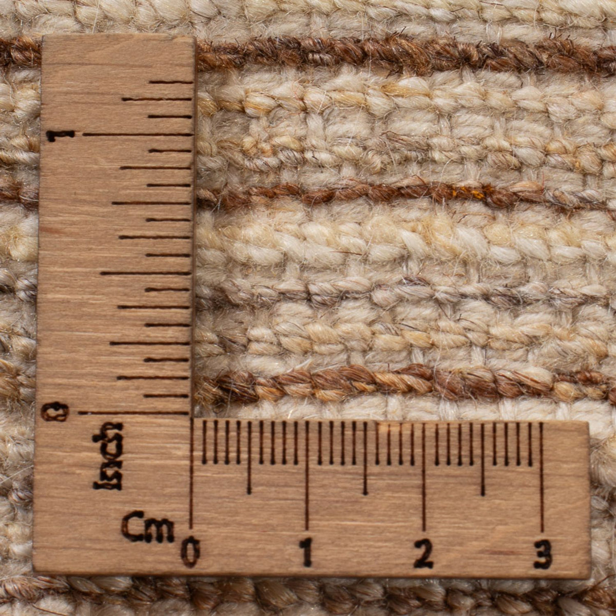 Gabbeh-matta - persisk - 92 x 60 cm - ljusbeige