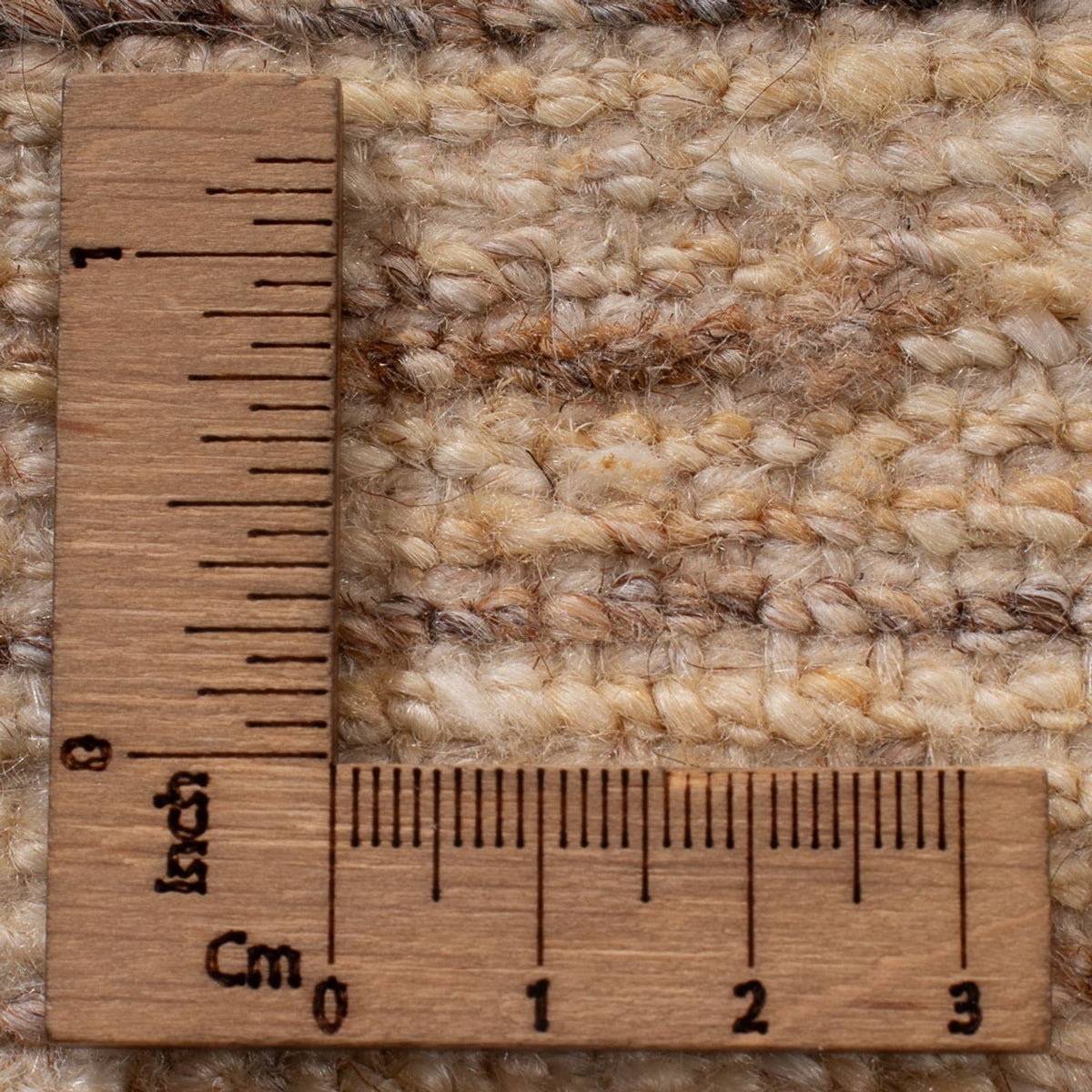 Gabbeh-matta - persisk - 96 x 58 cm - ljusbeige