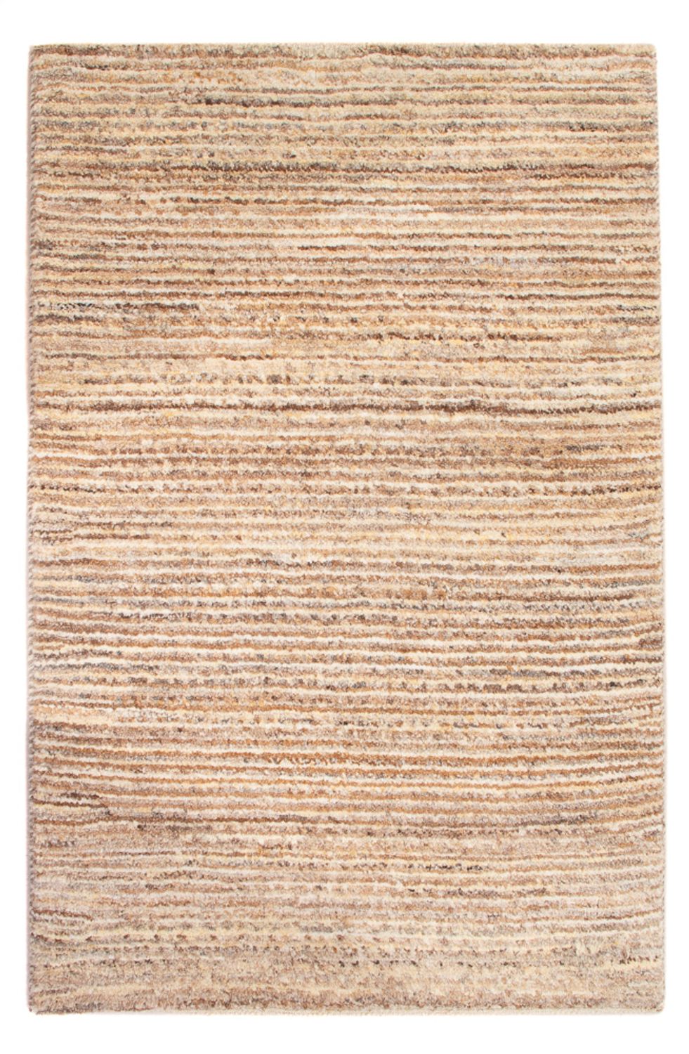 Gabbeh-matta - persisk - 90 x 60 cm - mörk beige
