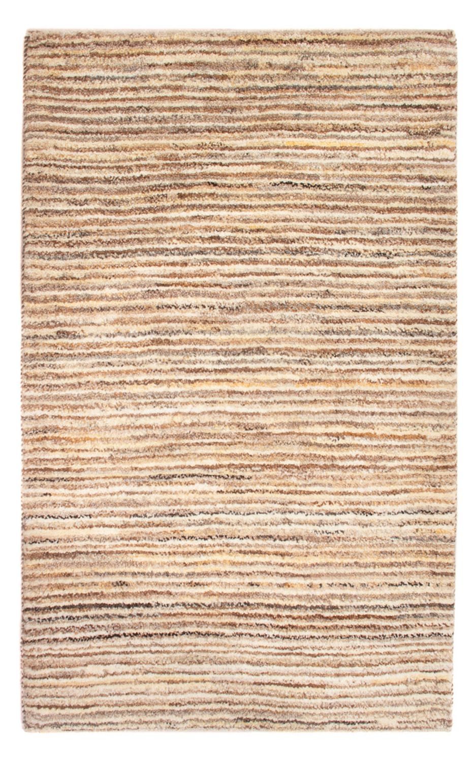 Gabbeh-matta - persisk - 95 x 63 cm - mörk beige