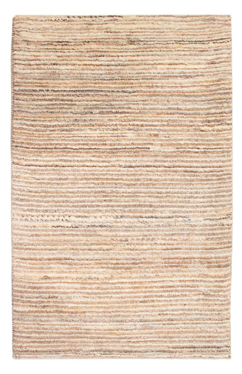 Gabbeh-matta - persisk - 93 x 61 cm - mörk beige