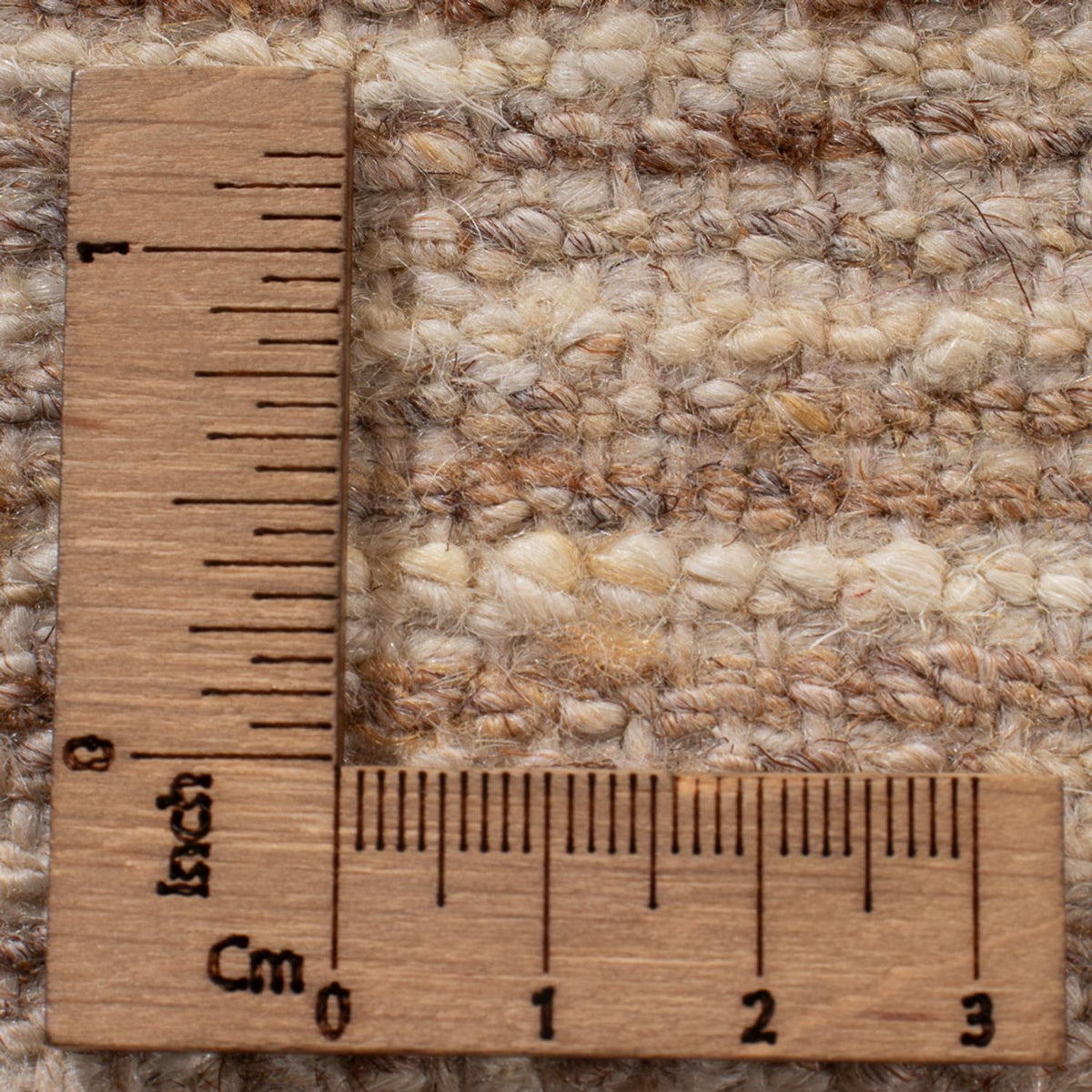 Gabbeh-matta - persisk - 93 x 61 cm - mörk beige