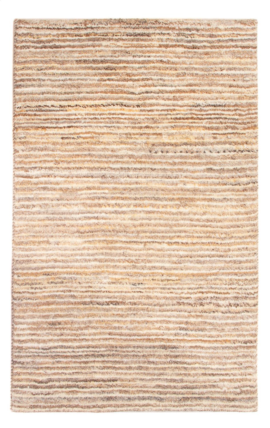 Gabbeh-matta - persisk - 90 x 58 cm - mörk beige