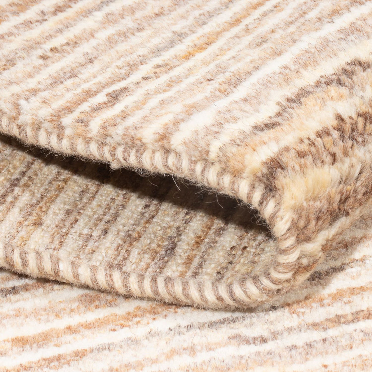 Gabbeh-matta - persisk - 90 x 58 cm - mörk beige