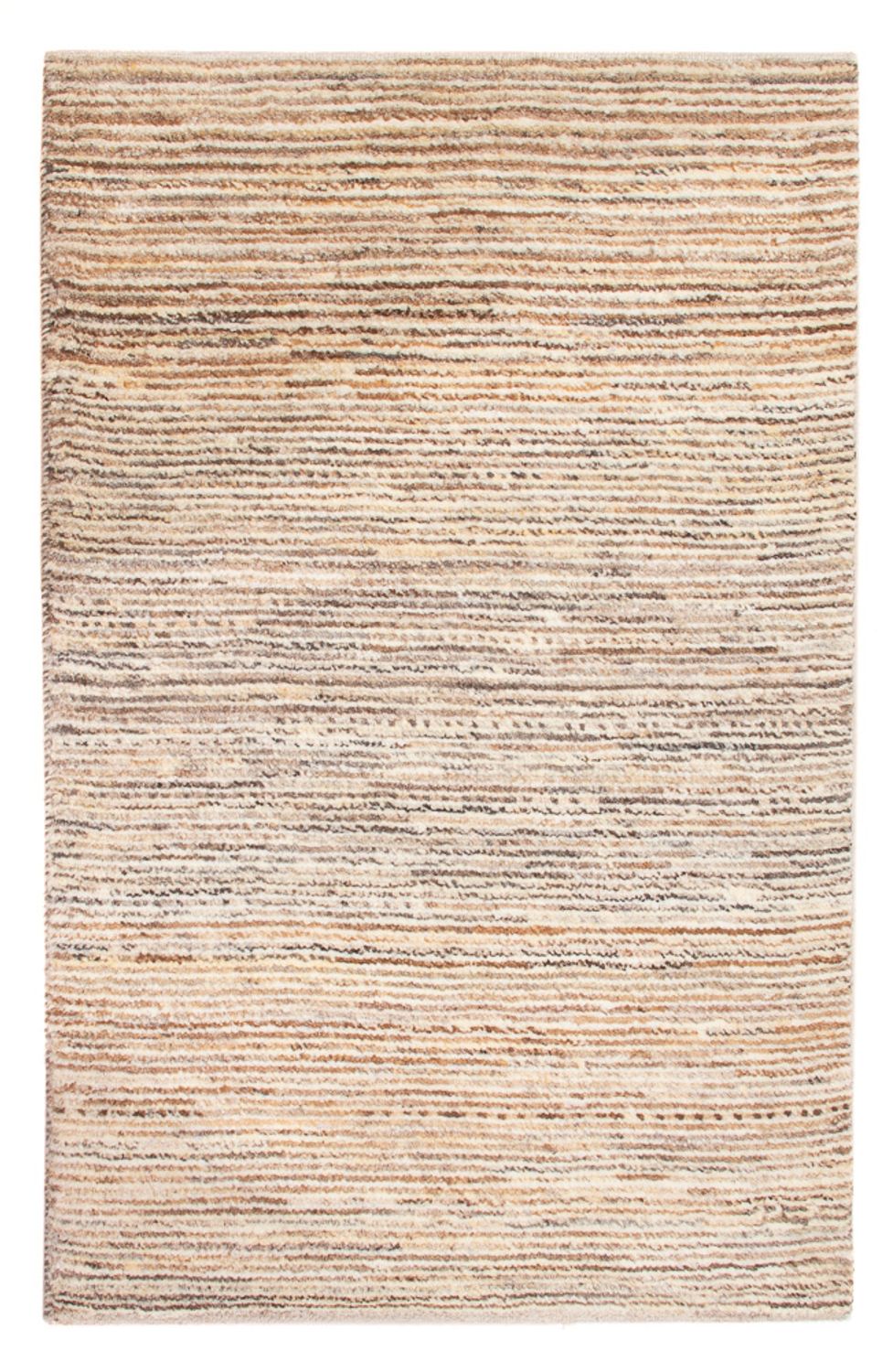 Gabbeh-matta - persisk - 92 x 61 cm - mörk beige