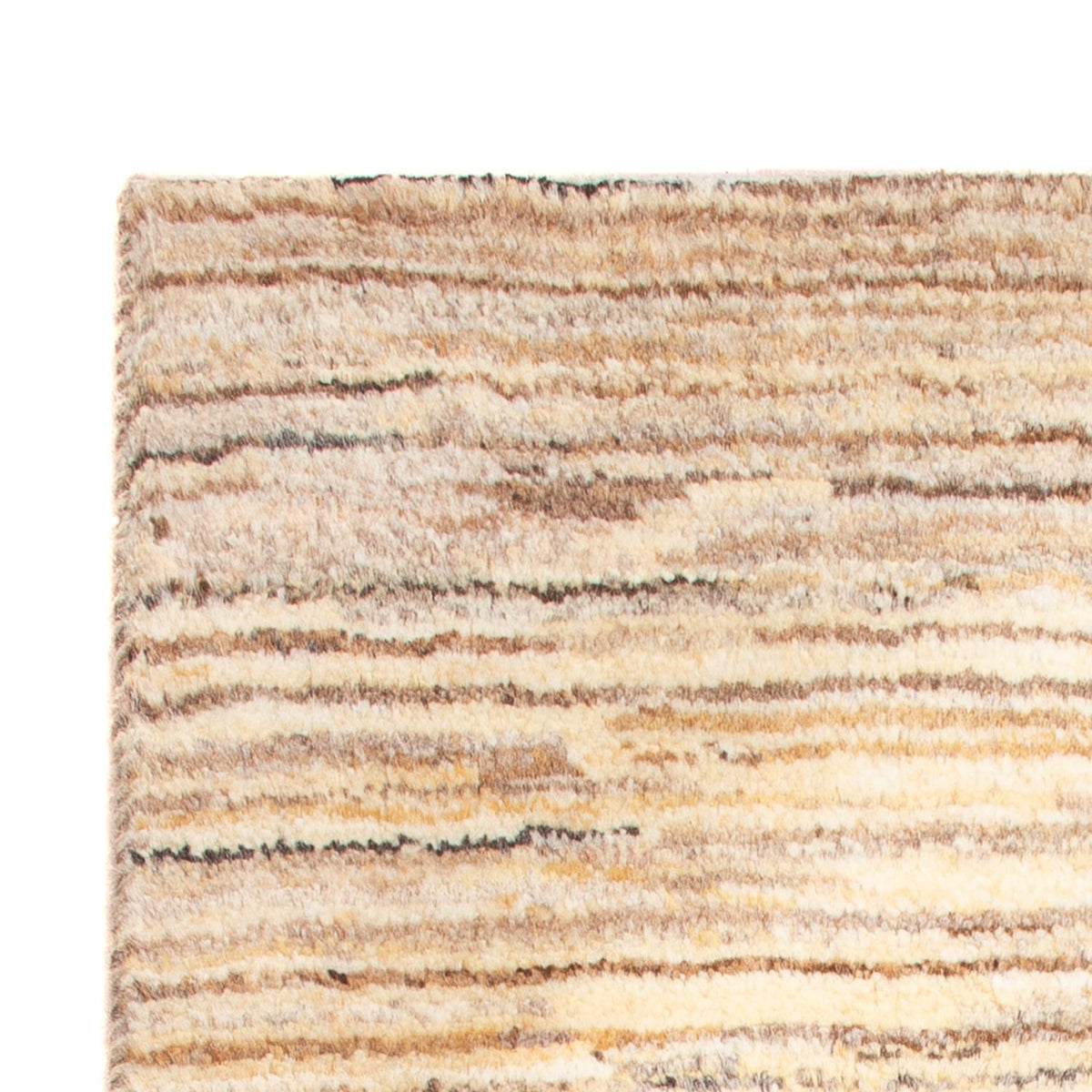 Gabbeh-matta - persisk - 96 x 55 cm - mörk beige