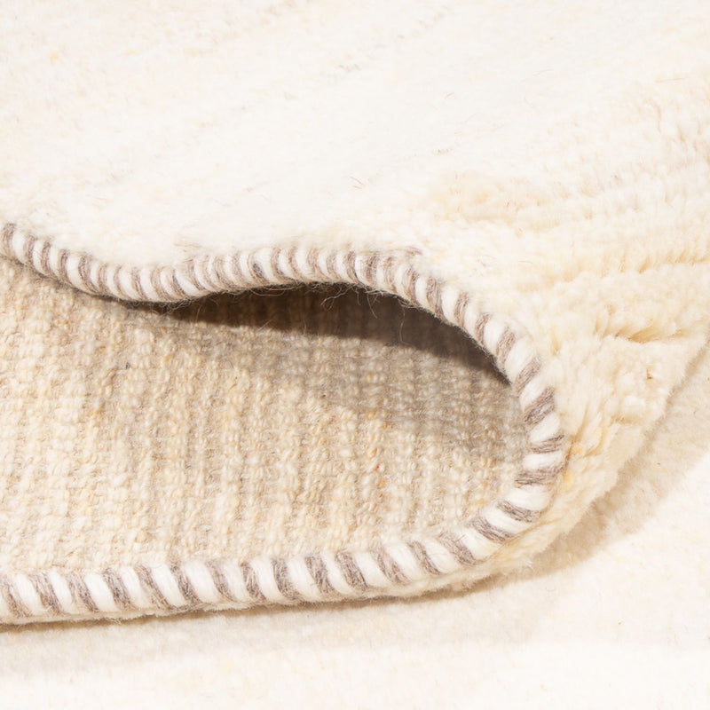 Gabbeh-matta - persisk - 204 x 142 cm - ljusbeige