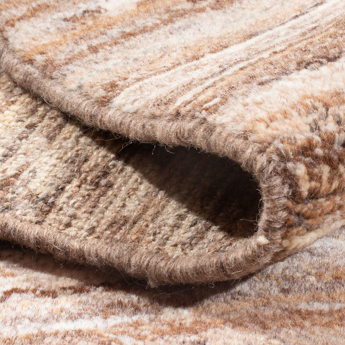 Gabbeh-matta - persisk - 138 x 93 cm - ljusbeige