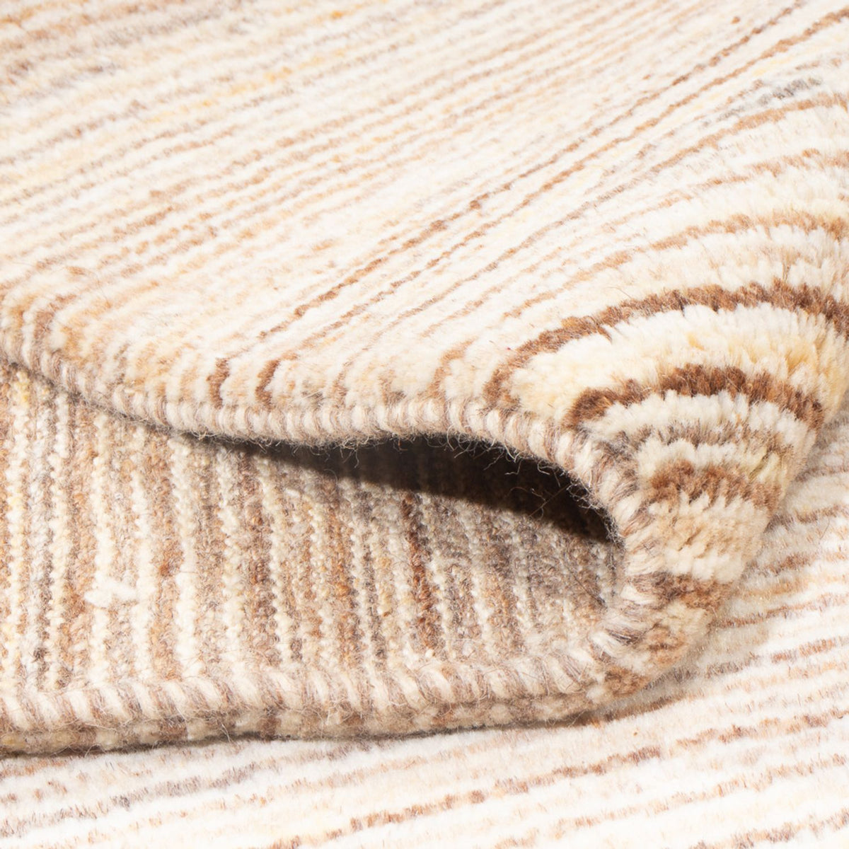 Gabbeh-matta - persisk - 250 x 196 cm - ljusbrun