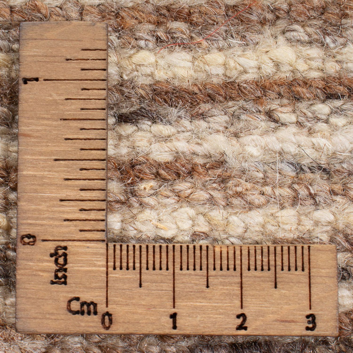 Gabbeh-matta - persisk - 244 x 214 cm - ljusbrun