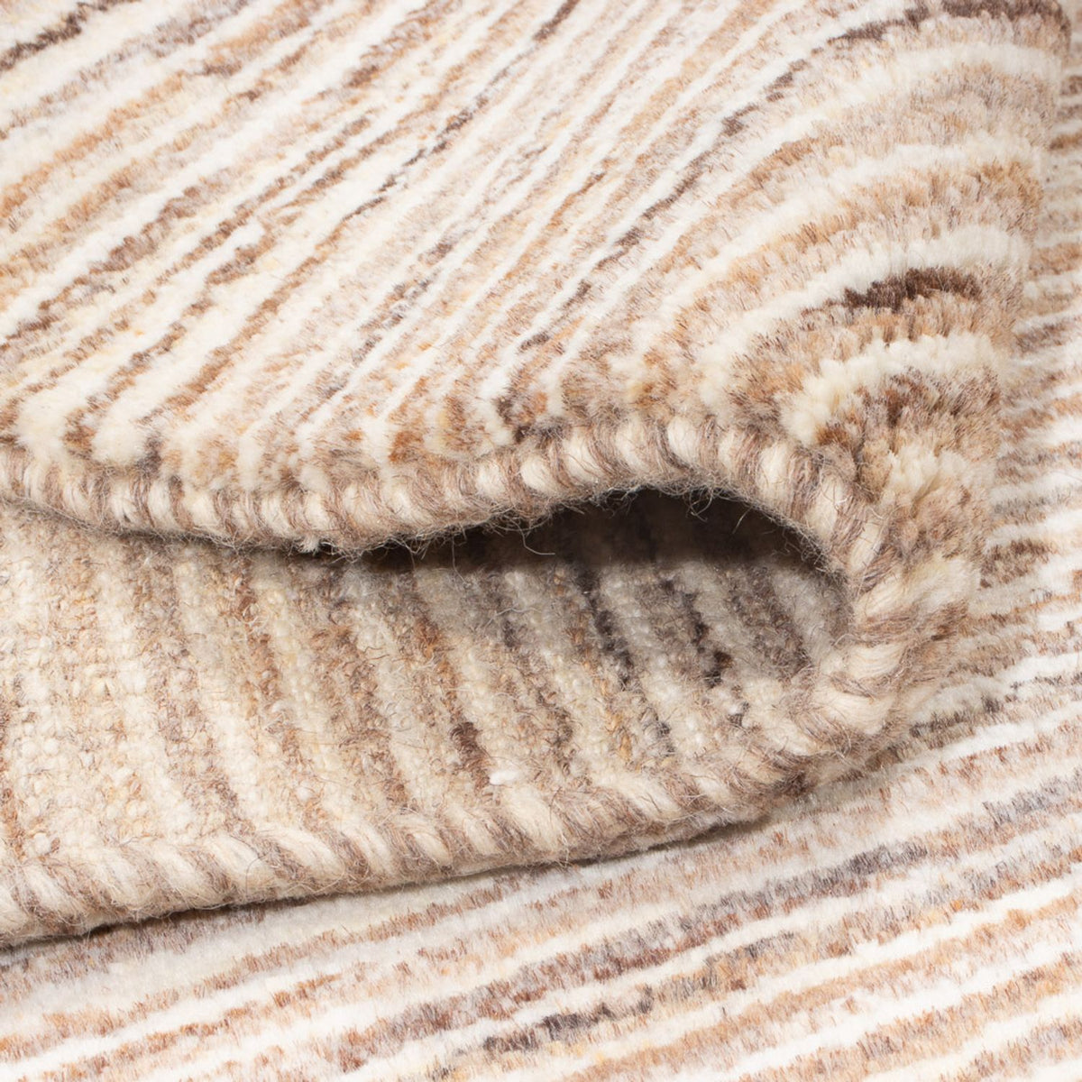 Gabbeh-matta - persisk - 201 x 150 cm - mörk beige