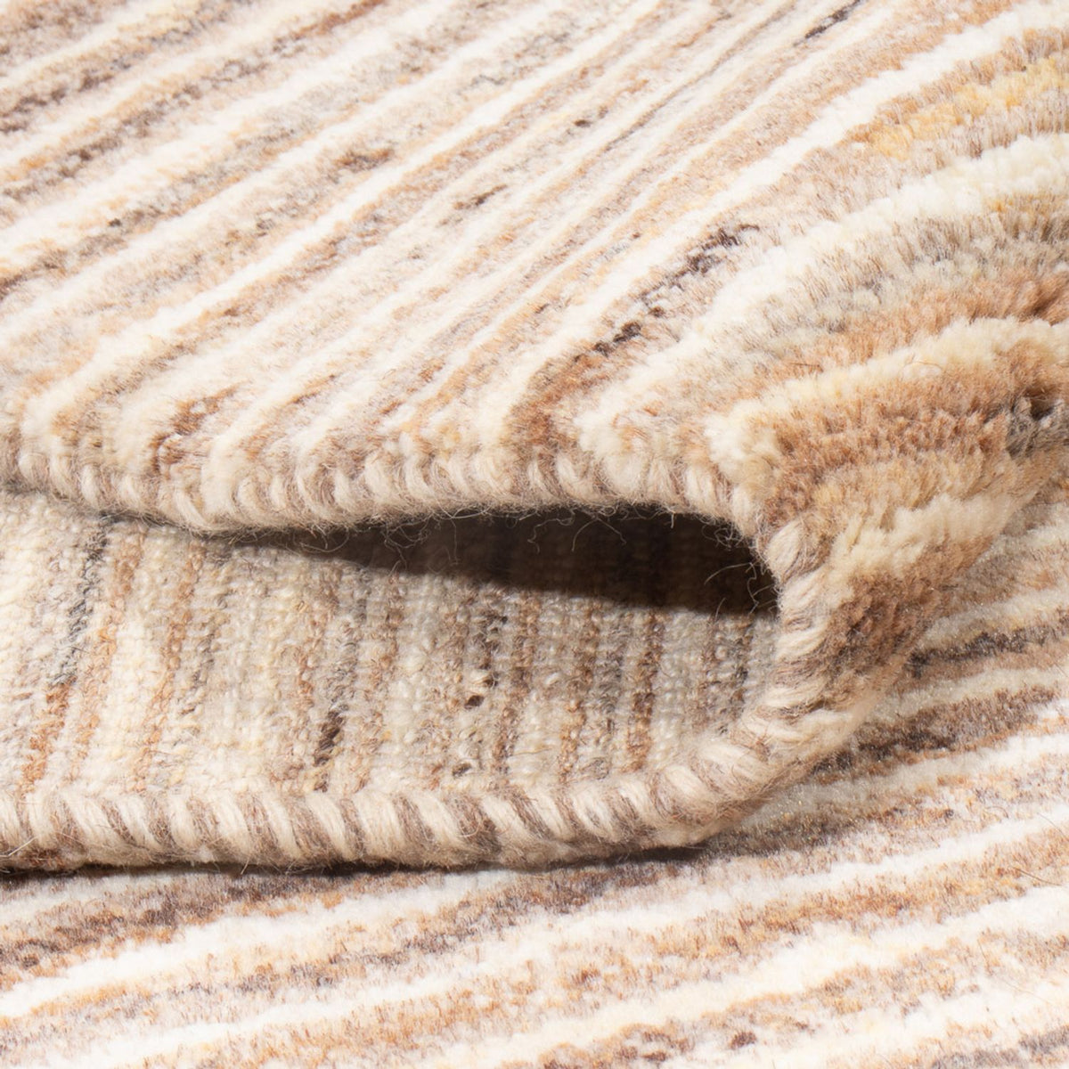 Gabbeh-matta - persisk - 193 x 143 cm - ljusbrun