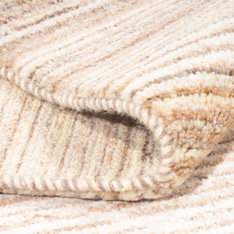 Gabbeh-matta - persisk - 197 x 147 cm - mörk beige