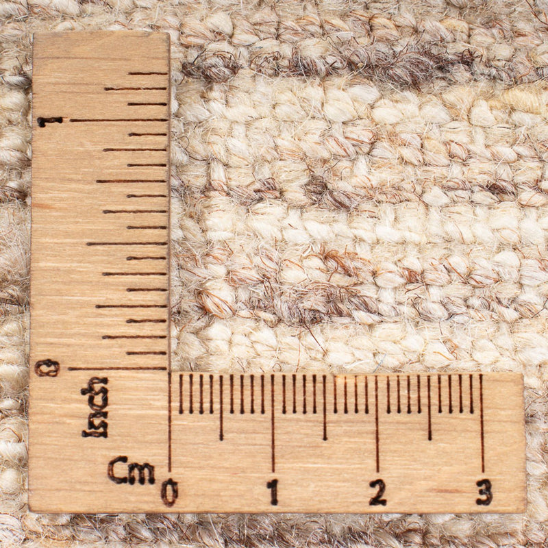 Gabbeh-matta - persisk - 197 x 147 cm - mörk beige