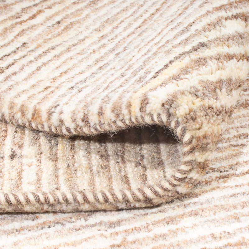 Gabbeh-matta - persisk - 194 x 151 cm - mörk beige