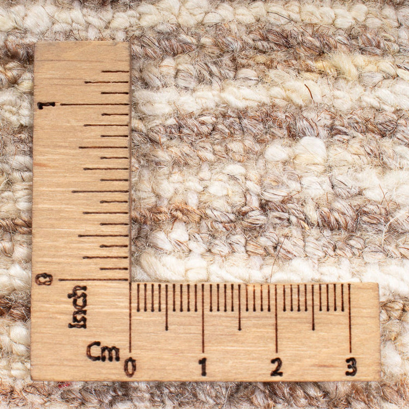 Gabbeh-matta - persisk - 194 x 151 cm - mörk beige