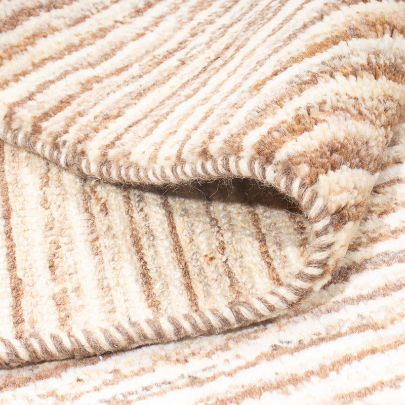 Gabbeh-matta - persisk - 186 x 148 cm - mörk beige