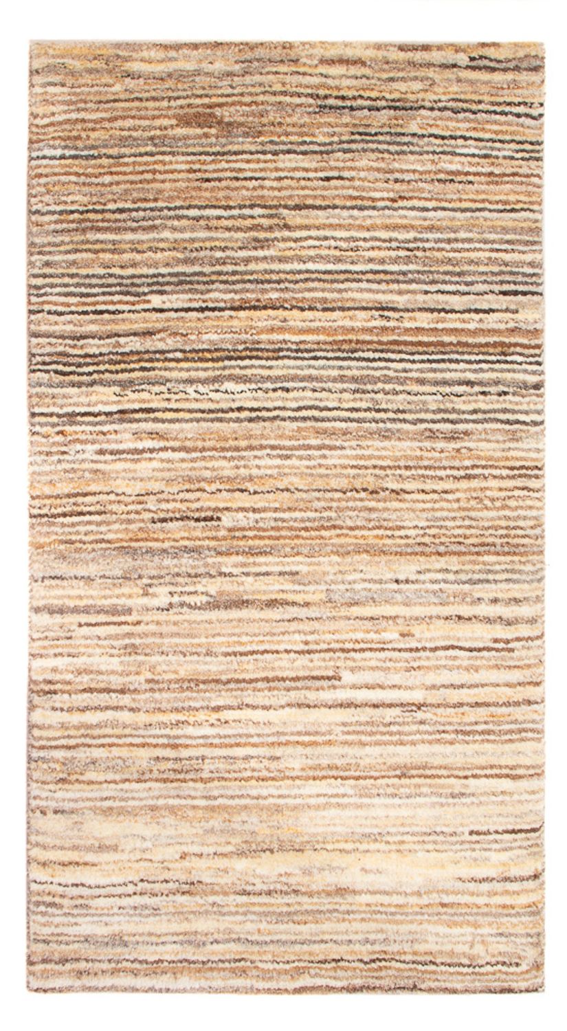 Gabbeh-matta - persisk - 95 x 54 cm - mörk beige