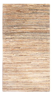 Gabbeh-matta - persisk - 95 x 54 cm - mörk beige