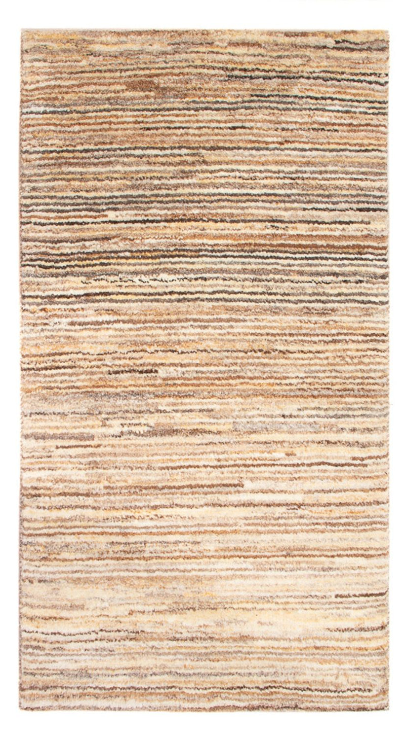 Gabbeh-matta - persisk - 95 x 54 cm - mörk beige