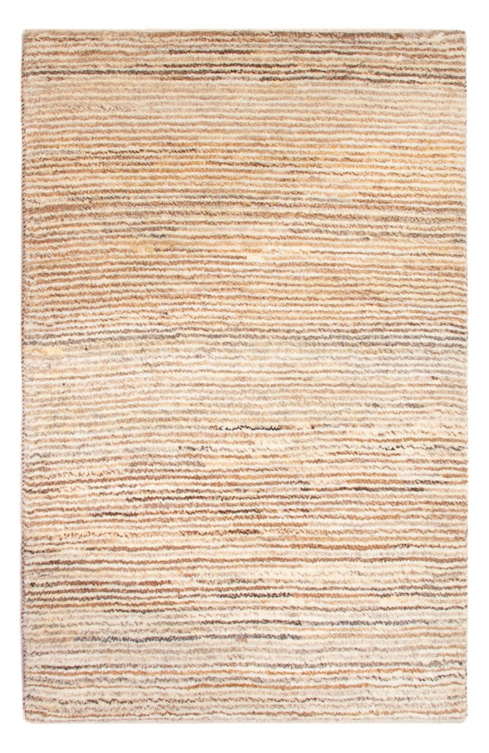 Gabbeh-matta - persisk - 92 x 60 cm - mörk beige