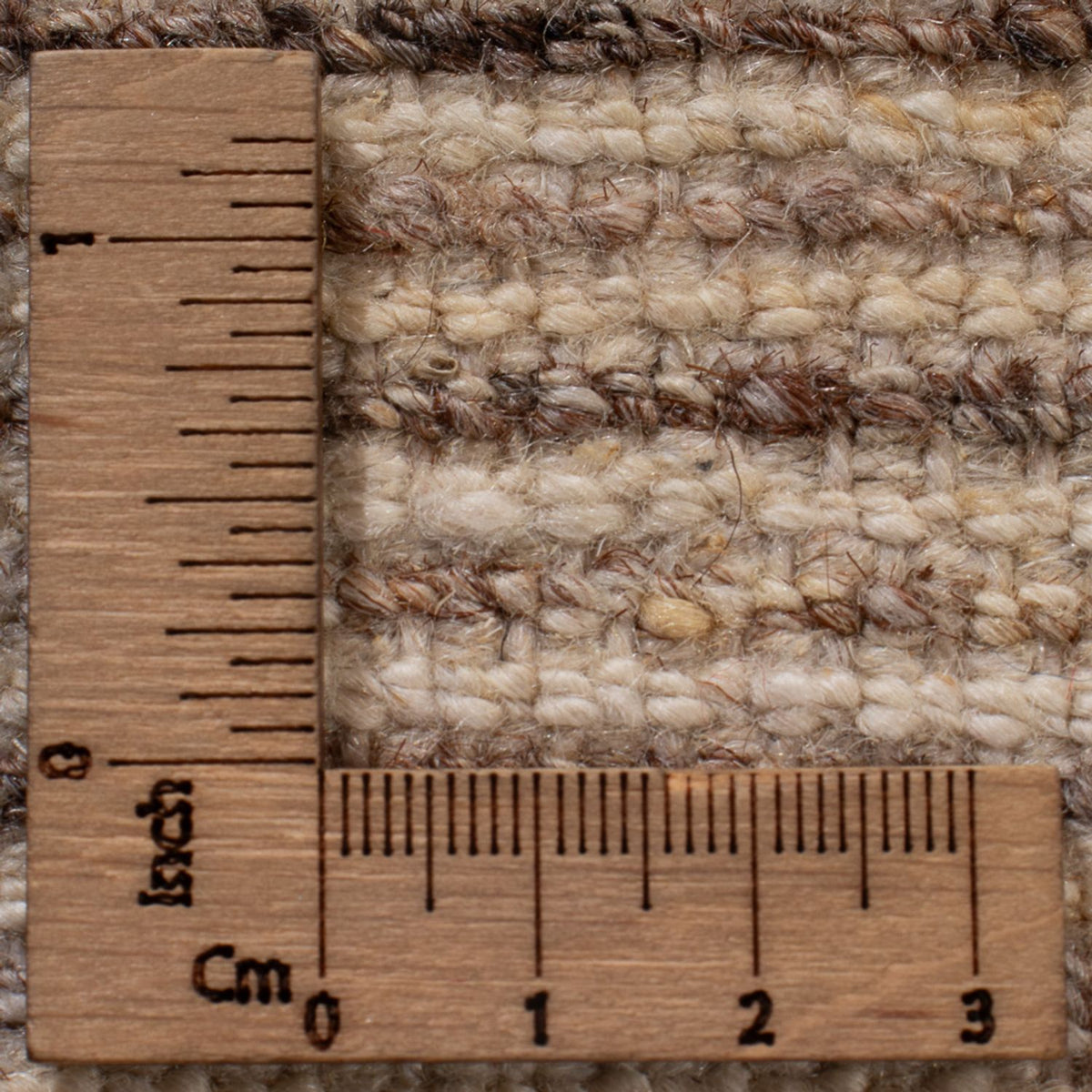 Gabbeh-matta - persisk - 92 x 60 cm - mörk beige