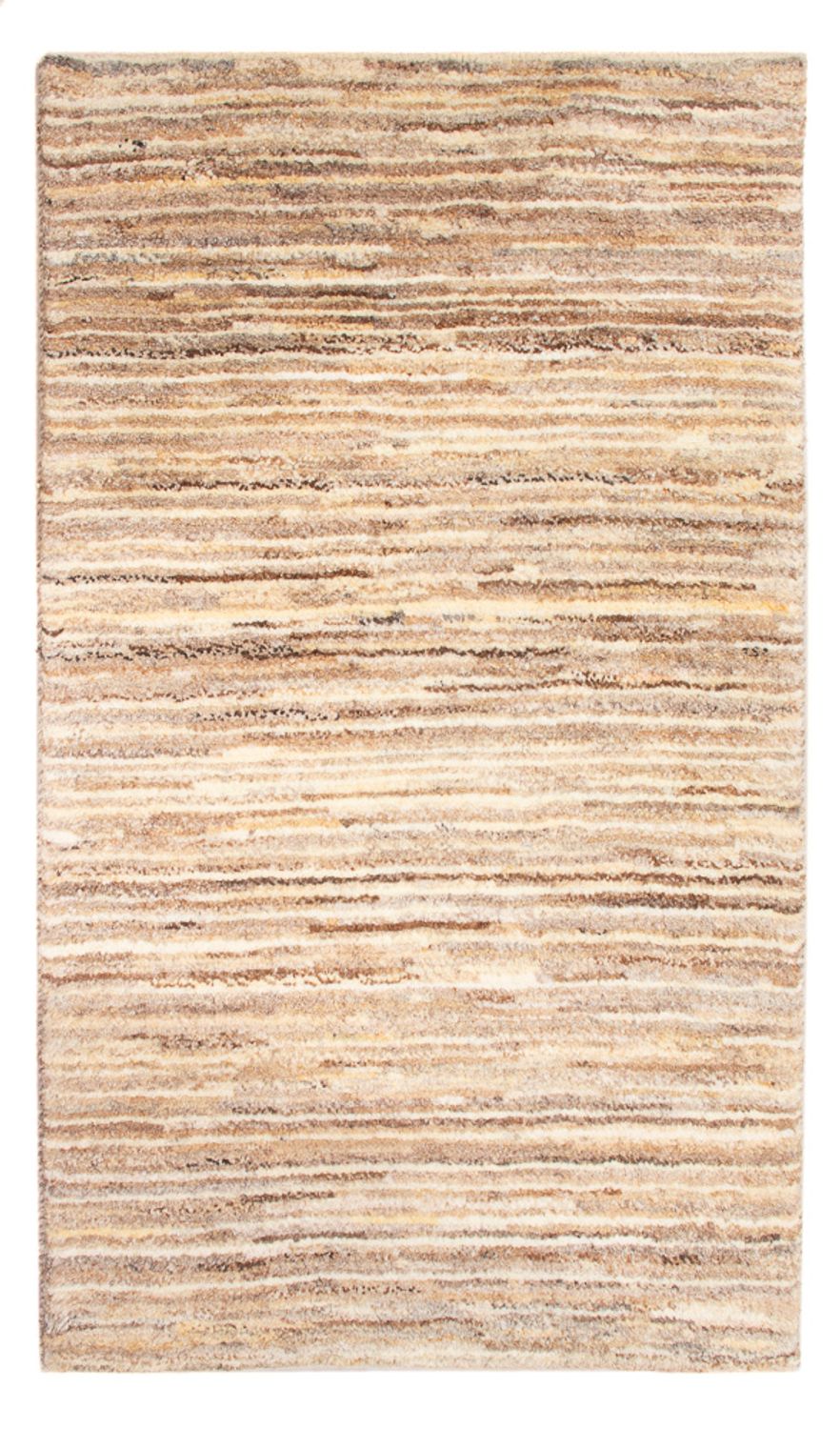 Gabbeh-matta - persisk - 95 x 57 cm - mörk beige