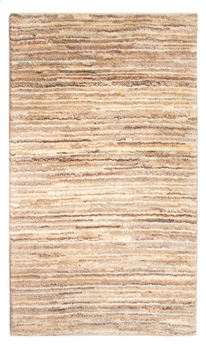 Gabbeh-matta - persisk - 95 x 57 cm - mörk beige