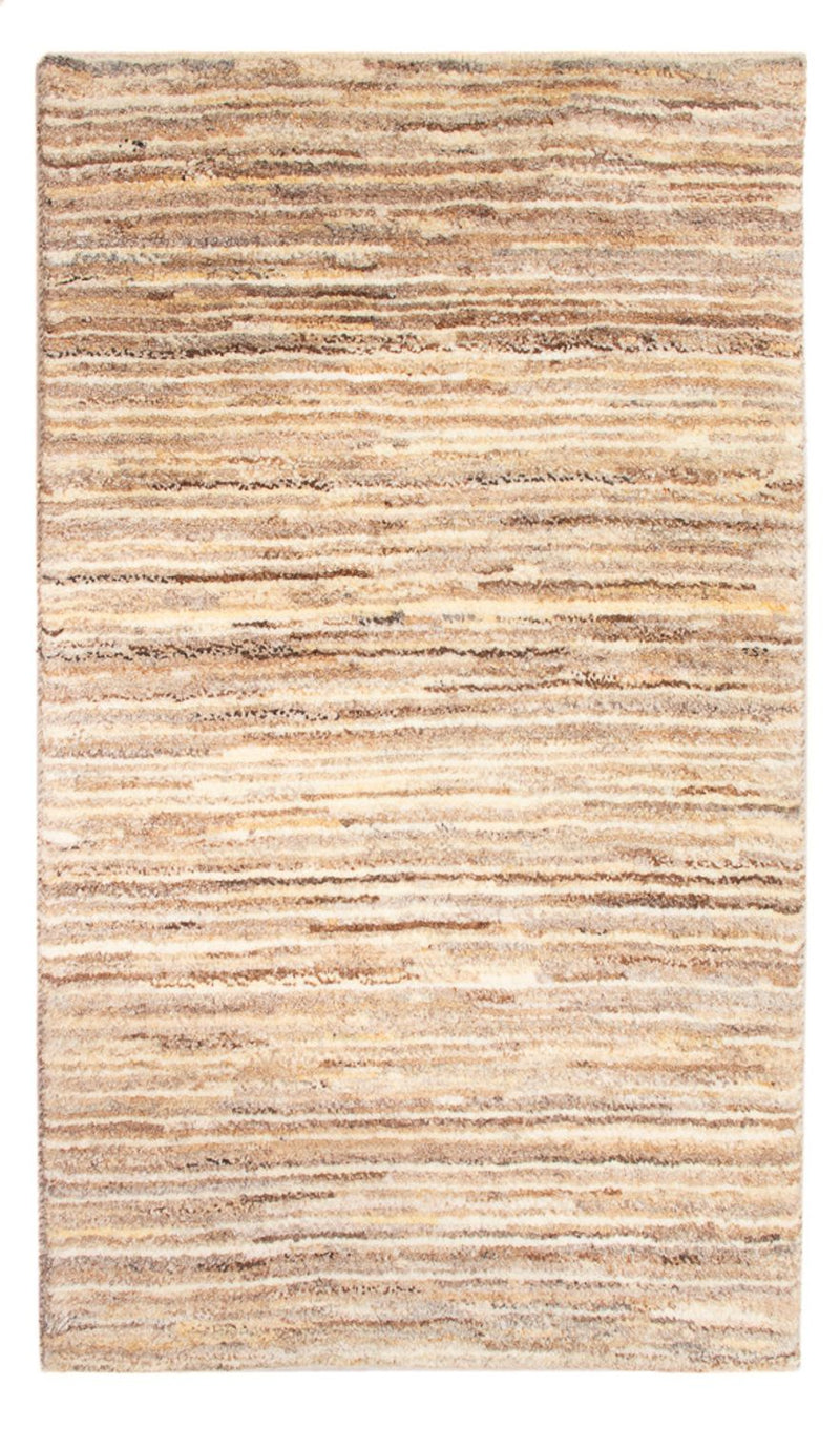 Gabbeh-matta - persisk - 95 x 57 cm - mörk beige
