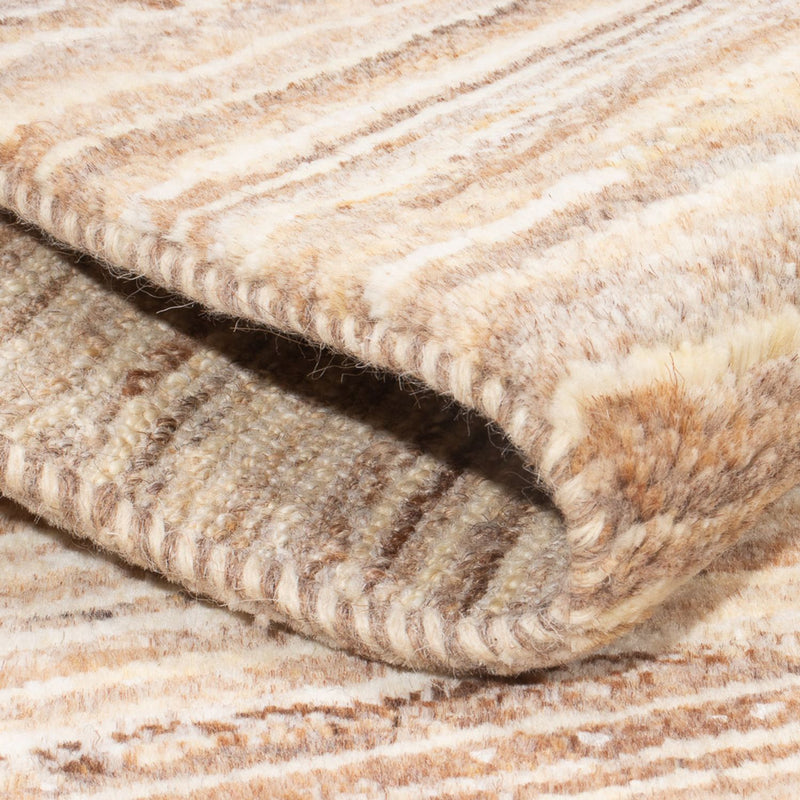 Gabbeh-matta - persisk - 95 x 57 cm - mörk beige